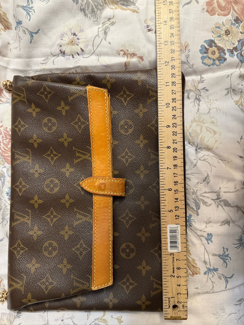 Louis Vuitton Monogram Clutch Vintage LV Pochette Bag No Strap - Picture 11 of 13
